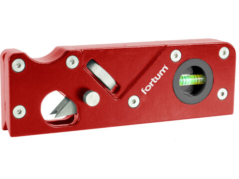 FORTUM hoblík na srážení hran nastavitelný, 2nožové profily (45° - R3mm/1/8