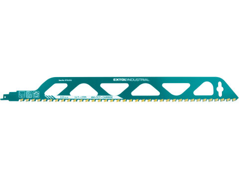 EXTOL INDUSTRIAL plátek do pily ocasky s SK zuby, 505x50x2,5mm (8706304)