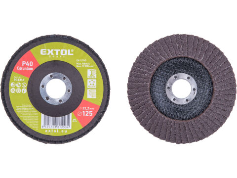 EXTOL CRAFT kotouč lamelový šikmý korundový, O125mm, P40 (903312)