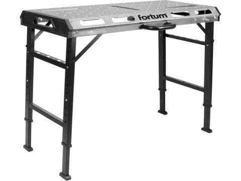 FORTUM stůl svařovací přenosný, 107x53cm, výška 70-93cm (4759970)