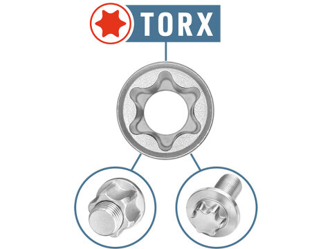 EXTOL hlavice nástrčné vnitřní TORX, sada 9ks, 1/4
