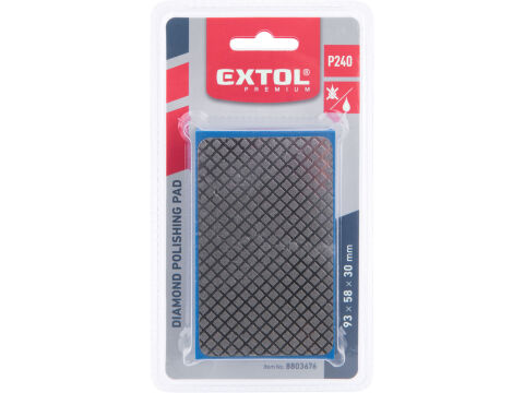 EXTOL brusná houba diamantová, 93x58x30mm, P240 (8803676)