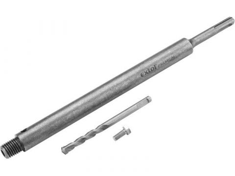 EXTOL upínací stopka SDS Plus s vodícím vrtákem, 300mm, velikost vrtáku 8x110mm, pro korunkové vrtáky do zdi, EXTOL PREMIUM (880